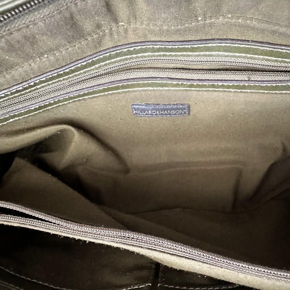 VTG Hillard & Hanson Vinyl Handbag Purse Double Handle Strap Bag Magnet Closure - Picture 12 of 16